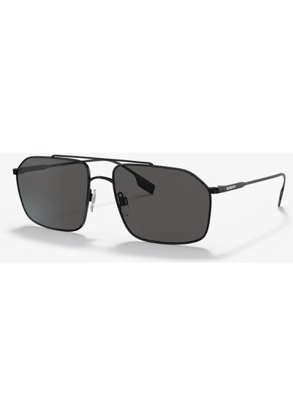 OBE31301001/8759 Erkek Güneş Gözlüğü Siyah Metal Çerçeveli Füme Lens UV400