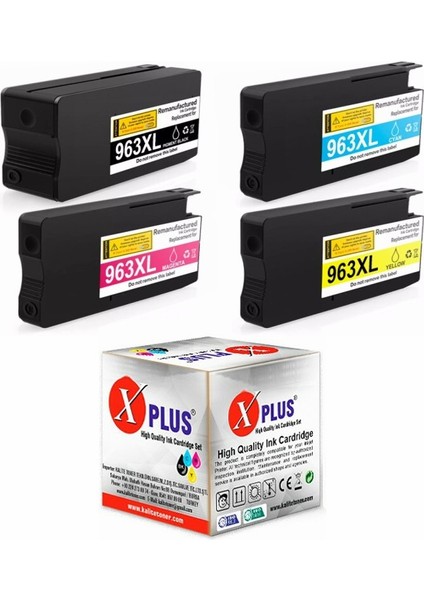 9023 All-In-One 963XL-967XL 4 Renk Muadil Kartuş Set 1.600 Sayfa
