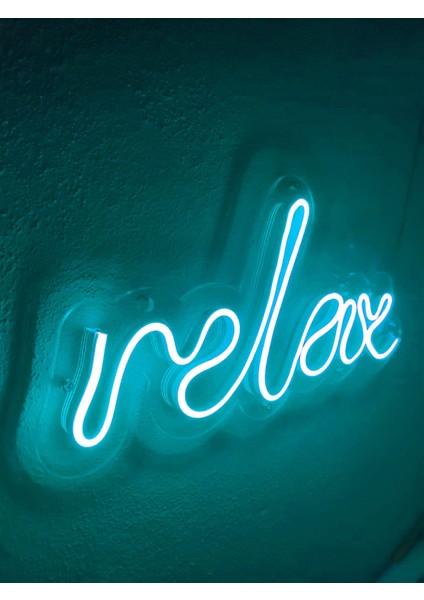 Relax Neon Şekiller Işaret Neon LED Dekoratif Duvar Aydınlatması Neon Duvar Yazısı