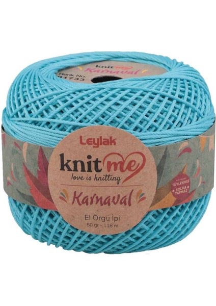 Karnaval El Örgü Ipi Turkuaz 01733 50 Gr.