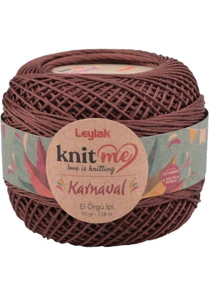 Karnaval El Örgü Ipi Koyu Kahverengi 00080 50 Gr.