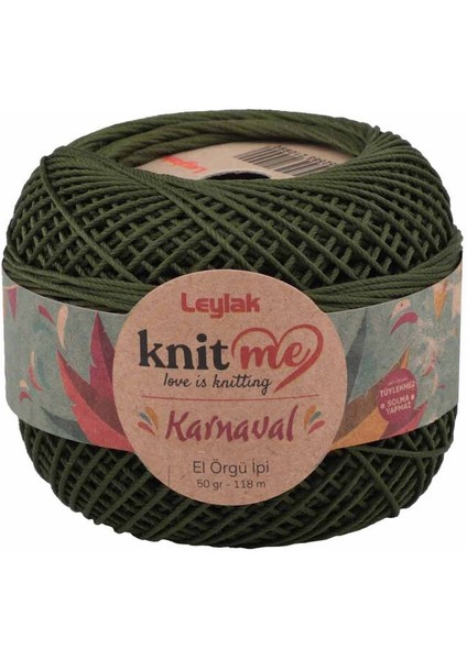 Karnaval El Örgü Ipi Asker Yeşili 00062 50 Gr.