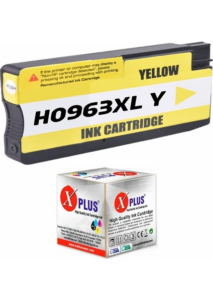 3JA29AE 9022 963XL-967XL Uyumlu Sarı Muadil Kartuş 1.600 Sayfa