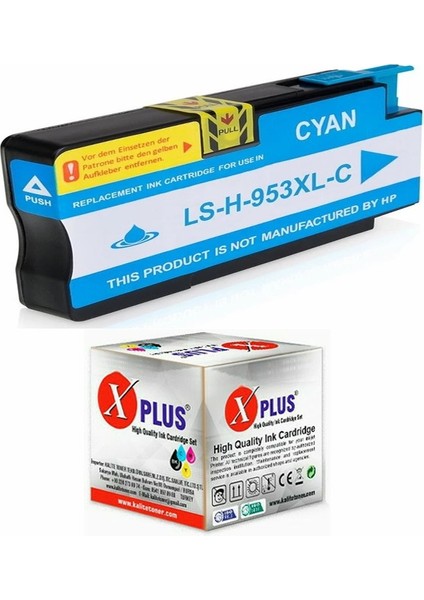 953XL F6U16AE 8710 Uyumlu Mavi Muadil Kartuş 1.500 Sayfa