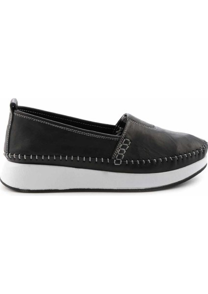 Siyah Leather Kadın Casual Ayakkabı K019080085