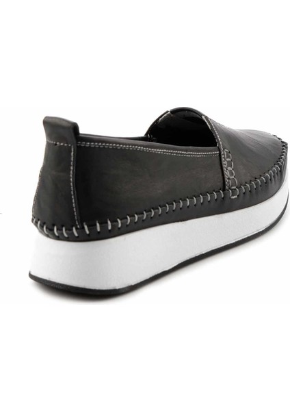 Siyah Leather Kadın Casual Ayakkabı K019080085 fırsatları