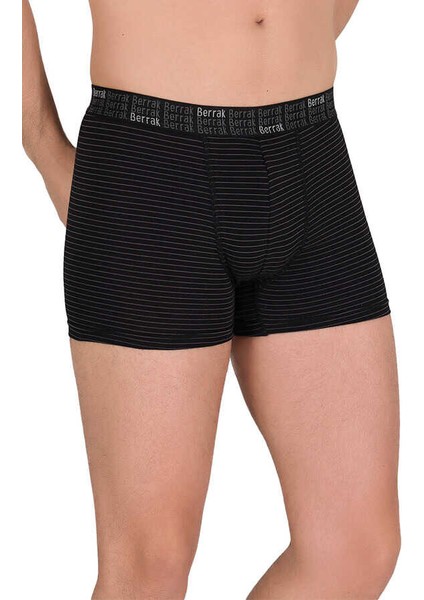 4475 Erkek 3'lü Çizgili Boxer
