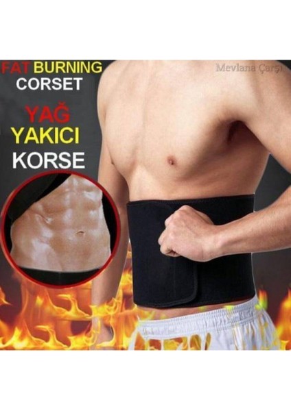 l Termal Zayıflama Korsesi Neopren Kumaş Zayıflama Yağ Yakma Terleme Korsesi Kemeri 115X22 cm fırsatları