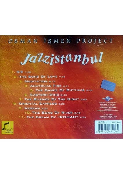 Osman Işmen Project - Jazzistanbul CD