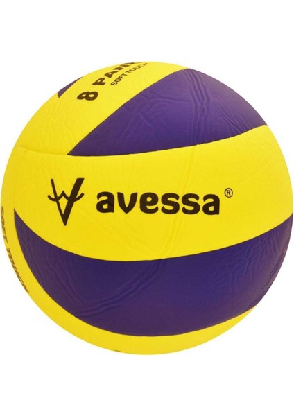 VL400 Voleybol Topu 8 Panel Sarı Mavi 5 Numara Voleybol Topu + Top Pompası