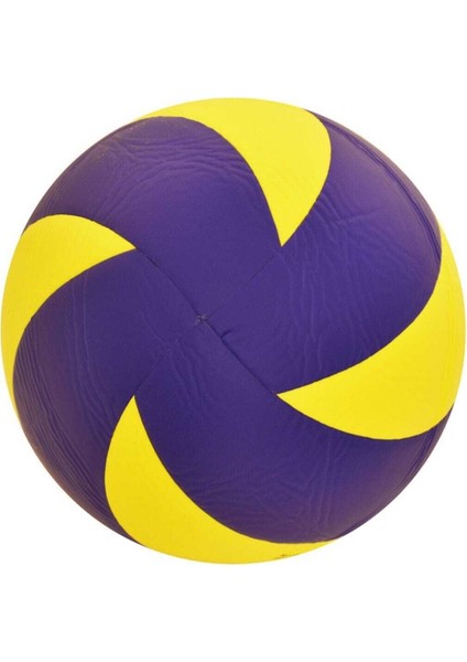 VL400 Voleybol Topu 8 Panel Sarı Mavi 5 Numara Voleybol Topu + Top Pompası