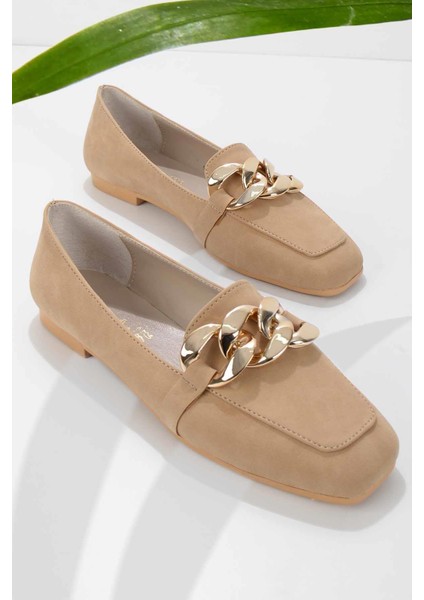 Camel Nubuk  Kadın Loafer Ayakkabı K016411659