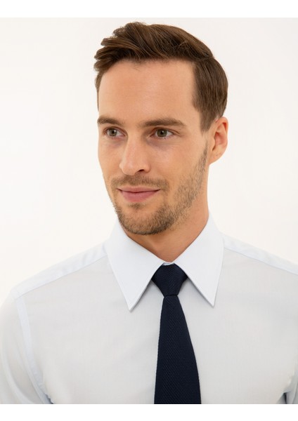 Erkek Açık Mavi Slim Fit Uzun Kollu Gömlek 50223124-VR003 fiyatları