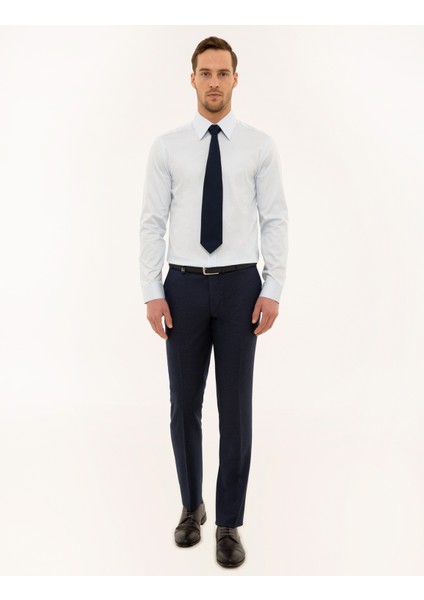 Erkek Açık Mavi Slim Fit Uzun Kollu Gömlek 50223124-VR003 fırsatları