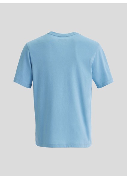 Logo Cafers Erkek Açık Mavi Regular Fit Tişört fiyatları