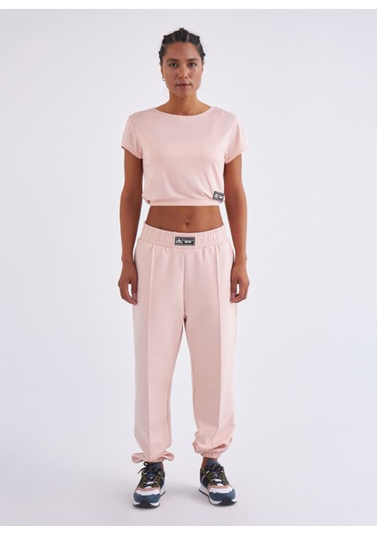 Authentic Tier One Lamara Kadın Açık Pembe Regular Fit Tişört