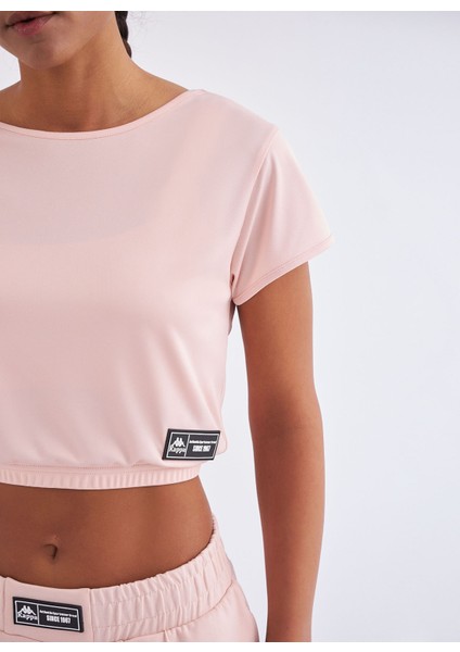 Authentic Tier One Lamara Kadın Açık Pembe Regular Fit Tişört