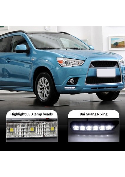 Mitsubishi Outlander Sport Rvr Asx 2010 2011 2012 Için Araba Gündüz Çalışan Işık LED Drl Lambası (Yurt Dışından) modelleri