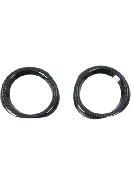 2 Adet Araba Ön Sis Lambası Aydınlatma Koruması Dekorasyon Halka Trim Toyota C-Hr Chr 2016-2020 Lhd Aksesuarları, Karbon Fiber (Yurt Dışından)