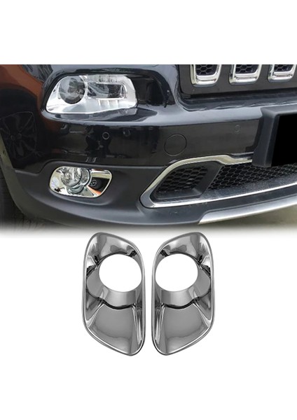 Jeep Cherokee 2014-2018 Için Abs Krom Ön Sis Işık Lambası Kapağı Trim Sis Lambası Çerçeve Dekorasyon Çerçevesi (Yurt Dışından) modelleri