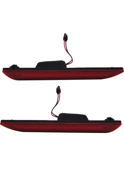 Araba Kırmızı Arka Yan Işaret Lambaları Flaşör 48LED Çamurluk Sis Farları 2015-2018 Ford Mustang Kırmızı 12 V (Yurt Dışından) fiyatları