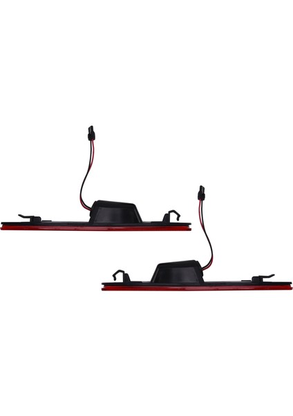 Araba Kırmızı Arka Yan Işaret Lambaları Flaşör 48LED Çamurluk Sis Farları 2015-2018 Ford Mustang Kırmızı 12 V (Yurt Dışından) modelleri