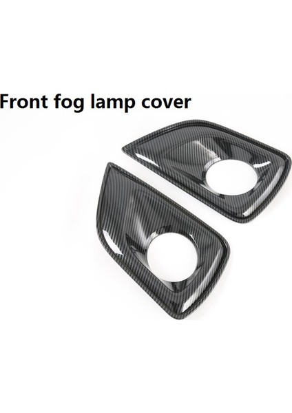 Nissan Navara Için NP300 2016-2021 Karbon Fiber Araba Ön Sis Işık Lambası Dekoratif Çerçeve Kapak Trim Sticker Aksesuarları (Yurt Dışından) indirimleri