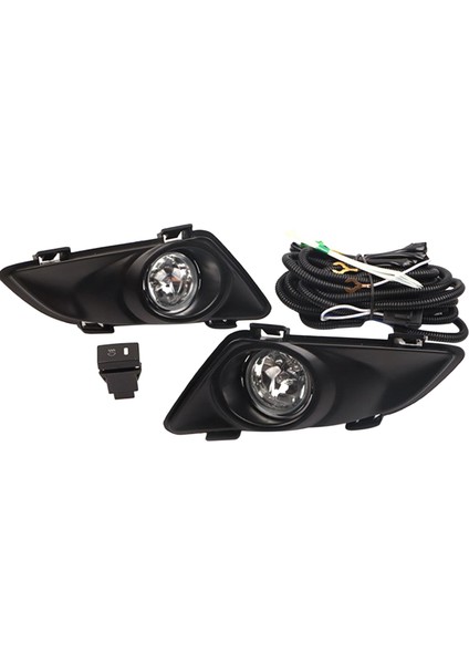 Mazda 6 2003-2005 Için Kablolama Kiti ile Ön Sağ ve Sol Temizle Sis Farları Lamba Lensi (Yurt Dışından)
