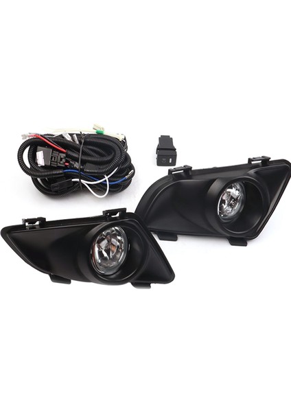 Mazda 6 2003-2005 Için Kablolama Kiti ile Ön Sağ ve Sol Temizle Sis Farları Lamba Lensi (Yurt Dışından)