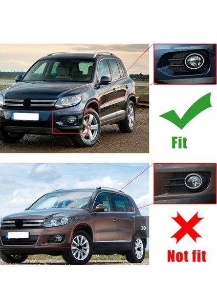 Araba Ön Tampon Sis Işık Çerçeve Kapak Grille Tiguan 2012-2019 5N0853666G9B9 5N0853666G (Yurt Dışından) modelleri