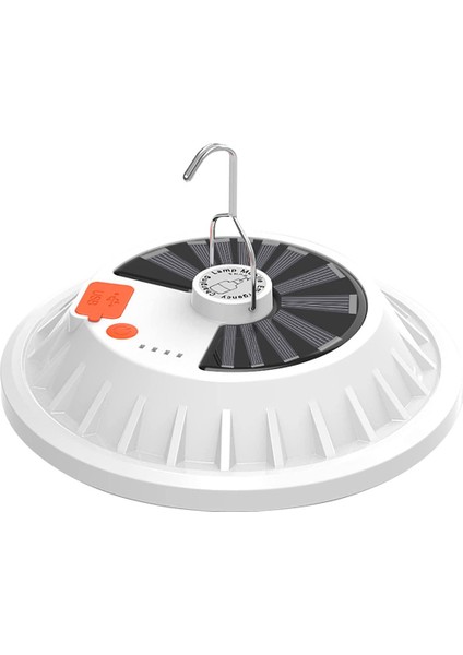 Sokak Dış Mekan Kampı Için 120 LED Ufo Şekilli Solar Şarjlı Işıklar-Uzaktan Kumandalı (Yurt Dışından)