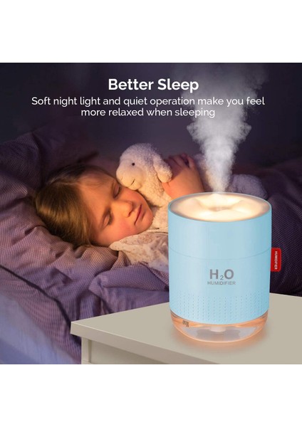 500ML USB Cool Mist Nemlendirici-Mavi (Yurt Dışından) modelleri