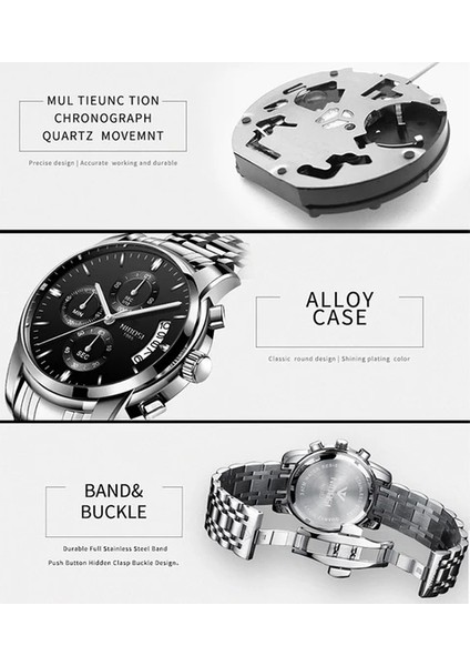 Suya Dayanıklı Paslanmaz Çelik Erkek Kol Saati (Yurt Dışından) modelleri