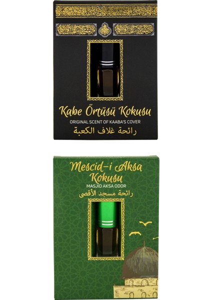 Kabe Örtüsü Kokusu ve Mescidi Aksa Kokusu Alkolsüz Esans 3ml