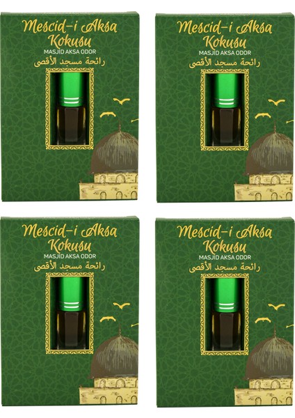 Mescidi Aksa Kokusu Alkolsüz Esans 3ml 4 Adet