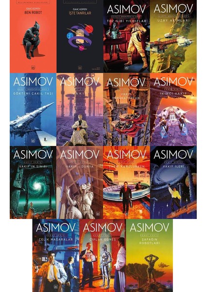 Vakıf Serisi - Ben Robot - Robot Serisi - Galaktik Imparatorluk Serisi - Isaac Asimov - 15 Kitap Bilim Kurgu Seti