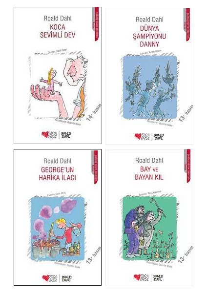Roald Dahl Seti 2 / Koca Sevimli Dev - Dünya Şampiyonu Danny - Bay ve Bayan Kıl
