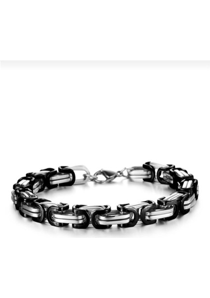 Çelik Kral Kolye ve Bileklik Set Iki Renk Siyah Livs ÇK-29-0010 fiyatları