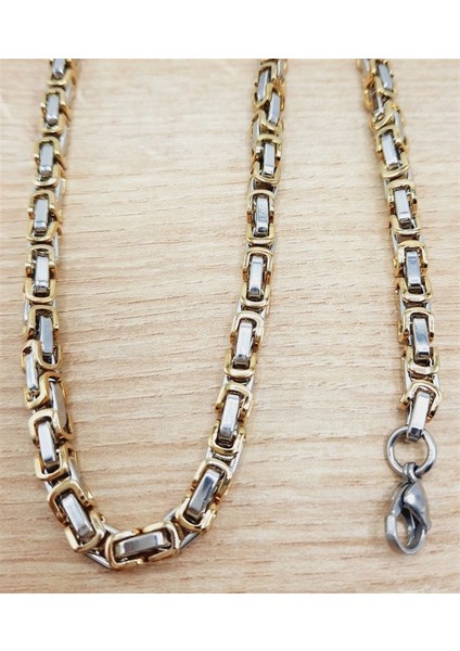 Çelik Kral Kolye ve Bileklik Set Iki Renk Altın Livs ÇK-29-0011 fiyatları