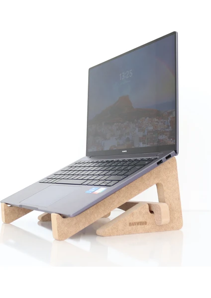 Ahşap Laptop Standı - 13" - 14" Laptoplar Ile Uyumlu - Laptop Yükseltici - Wls6