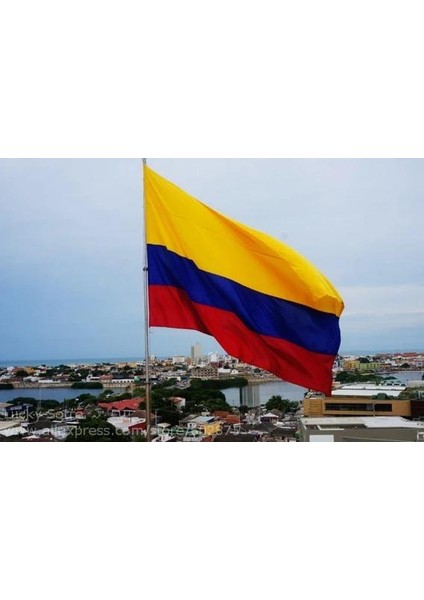 Kolombiya Gönder Bayrağı Raşel Kumaş 70X105 cm
