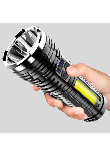 El Feneri Ev Taşınabilir USB Şarj Edilebilir El Feneri (Yurt Dışından)