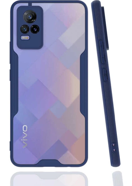 vivo V21E Ince Kılıf Arkası Mat Kamera Korumalı Darbeye Dayanıklı Kapak Slim Case Parfe Kapak