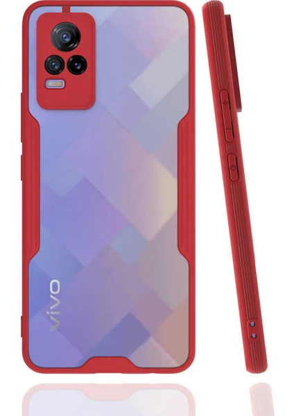 vivo V21E Ince Kılıf Arkası Mat Kamera Korumalı Darbeye Dayanıklı Kapak Slim Case Parfe Kapak