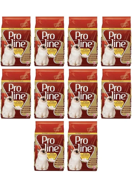 Pro Line Kitten Tavuklu Yavru Kedi Mamasi 400 gr 10 Adet