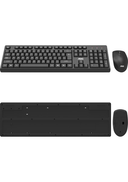 Kablosuz Su Geçirmez Klavye ve Mouse Seti Siyah (Yurt Dışından)