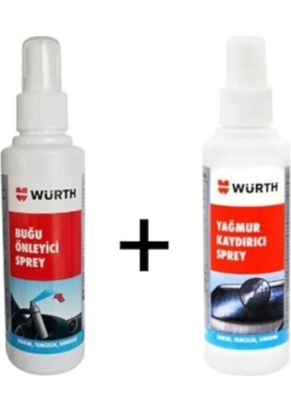 Yağmur Su Kaydırıcı ve Buğu Önleyici Sprey Set 150 ml