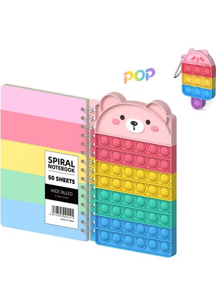 Pop Defter Pop Bubble Fidget Notebook Pop Fidget Oyuncaklar Stresi Azaltan Defter