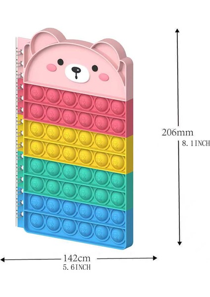 Pop Defter Pop Bubble Fidget Notebook Pop Fidget Oyuncaklar Stresi Azaltan Defter