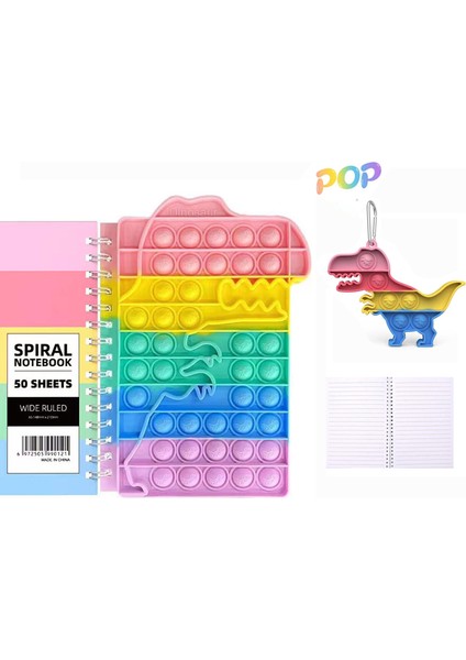 Bubble Fidget Notebook Pop Fidget Oyuncaklar Stresi Azaltan Defter